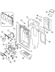 03 - Fountain parts for Crosley Refrigerator CS21G5DQ from AppliancePartsPros.com
