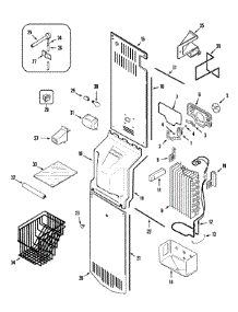04 - Freezer Compartment parts for Crosley Refrigerator CS21G5DQ from AppliancePartsPros.com