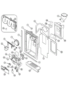 03 - Fountain parts for Crosley Refrigerator CS25B7DB from AppliancePartsPros.com