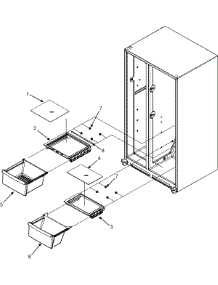 04 - Crisper Assembly parts for Crosley Refrigerator CS26G8DB from AppliancePartsPros.com