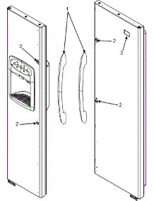 11 - Handles parts for Crosley Refrigerator CS26G8DB from AppliancePartsPros.com