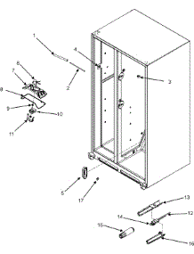 05 - Evap Fan Assy. / Water Filter parts for Crosley Refrigerator CS26G9DW from AppliancePartsPros.com