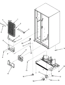 06 - Evaporator Assy. / Rollers / Water Tank parts for Crosley Refrigerator CS26G9DZ from AppliancePartsPros.com