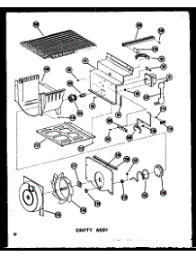 03 - Cavity Assy parts for Amana Refrigerator CSDI25A-A / P6035017W A from AppliancePartsPros.com