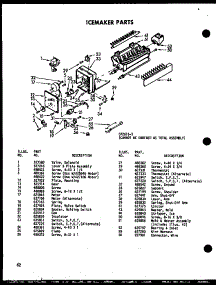 10 - Ice Maker Parts parts for Amana Refrigerator CSDI25C-A / P7332052W A from AppliancePartsPros.com