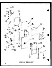 08 - Fz Door Assy parts for Amana Refrigerator CSDI25D / P7390018W from AppliancePartsPros.com