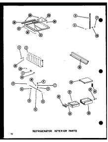 14 - Ref Interior Parts parts for Amana Refrigerator CSDI25E / P7410008W from AppliancePartsPros.com