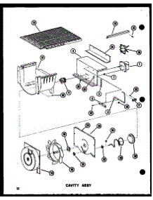 03 - Cavity Assy parts for Amana Refrigerator CSDI25E-G / P7410008W G from AppliancePartsPros.com