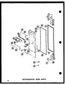13 - Ref Door Parts parts for Amana Refrigerator CSDI25E-L / P7410008W L from AppliancePartsPros.com