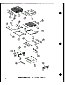 15 - Ref Interior Parts parts for Amana Refrigerator CSDI25W / P6035056W from AppliancePartsPros.com