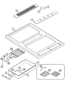 03 - Top Assembly parts for Maytag Cooktop CSE9900ACE from AppliancePartsPros.com