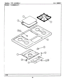 03 - Top Assembly parts for Maytag Cooktop CSG6000AAL from AppliancePartsPros.com