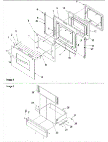 05 - Oven Door And Storage Door parts for Amana Range CSG7601WW / P1143398NWW from AppliancePartsPros.com
