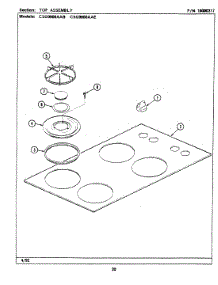 02 - Top Assembly parts for Maytag Cooktop CSG9000AAB from AppliancePartsPros.com