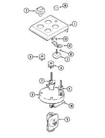 03 - Control Panel parts for Maytag Cooktop CSG9900AAE from AppliancePartsPros.com