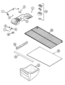 05 - Fresh Food Compartment (Bisque) parts for Crosley Refrigerator CT15A2Q from AppliancePartsPros.com