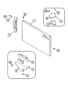 04 - Freezer Outer Door parts for Crosley Refrigerator CT15F4Q from AppliancePartsPros.com