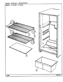05 - Shelves & Accessories parts for Crosley Refrigerator CT15X4W / DC15A from AppliancePartsPros.com