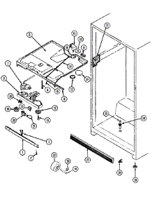 03 - Fresh Food Compartment parts for Crosley Refrigerator CT15Y4A from AppliancePartsPros.com
