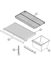 07 - Shelves & Accessories parts for Crosley Refrigerator CT15Y5A from AppliancePartsPros.com