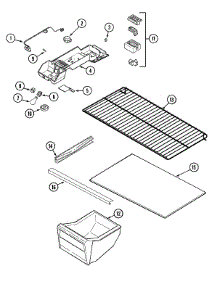 05 - Fresh Food Compartment parts for Crosley Refrigerator CT17A2W from AppliancePartsPros.com