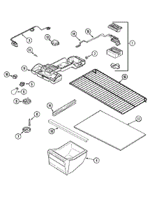 05 - Fresh Food Compartment parts for Crosley Refrigerator CT17F4W from AppliancePartsPros.com