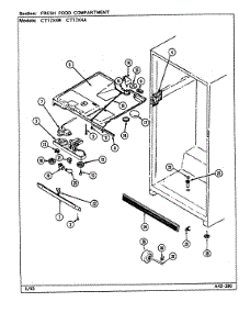 03 - Fresh Food Compartment parts for Crosley Refrigerator CT17X4A / DC34B from AppliancePartsPros.com