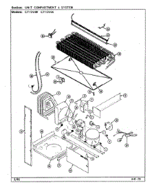 04 - Unit Compartment & System parts for Crosley Refrigerator CT17X4W / DC33B from AppliancePartsPros.com