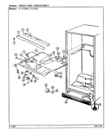 03 - Fresh Food Compartment parts for Crosley Refrigerator CT17X7A / DC38A from AppliancePartsPros.com