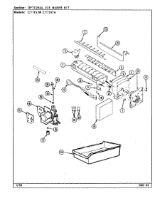 05 - Optional Ice Maker Kit parts for Crosley Refrigerator CT17X7A / DC38A from AppliancePartsPros.com