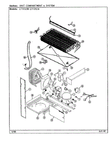 07 - Unit Compartment & System parts for Crosley Refrigerator CT17X7A / DC38A from AppliancePartsPros.com