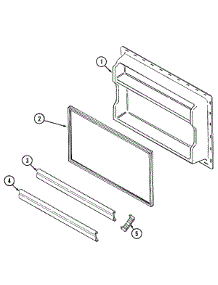 02 - Freezer Inner Door parts for Crosley Refrigerator CT17Y4A from AppliancePartsPros.com