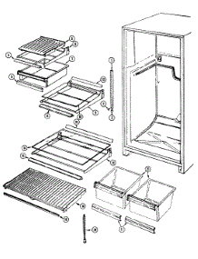 06 - Shelves & Accessories parts for Crosley Refrigerator CT17Y7A from AppliancePartsPros.com