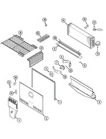 03 - Freezer Compartment parts for Crosley Refrigerator CT19A5W from AppliancePartsPros.com