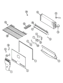 03 - Freezer Compartment parts for Crosley Refrigerator CT19B4A from AppliancePartsPros.com