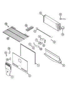 03 - Freezer Compartment (Bisque) parts for Crosley Refrigerator CT19B4Q from AppliancePartsPros.com