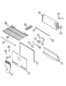 03 - Freezer Compartment parts for Crosley Refrigerator CT19F4W from AppliancePartsPros.com