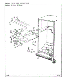 03 - Fresh Food Compartment parts for Crosley Refrigerator CT19X6A / DE67A from AppliancePartsPros.com