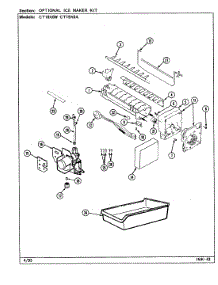 02 - Optional Ice Maker Kit parts for Crosley Refrigerator CT19X6W / DE66A from AppliancePartsPros.com