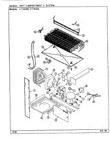 04 - Unit Compartment & System parts for Crosley Refrigerator CT19X6W / DE66A from AppliancePartsPros.com