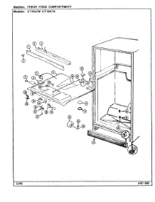 03 - Fresh Food Compartment parts for Crosley Refrigerator CT19X7A / DE65A from AppliancePartsPros.com