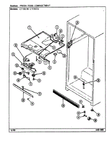 02 - Fresh Food Compartment parts for Crosley Refrigerator CT19X7W from AppliancePartsPros.com