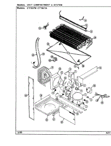 05 - Unit Compartment & System parts for Crosley Refrigerator CT19X7W / DC66A from AppliancePartsPros.com