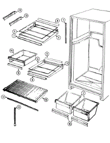 03 - Shelves & Accessories parts for Crosley Refrigerator CT19Y6W from AppliancePartsPros.com