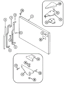 05 - Freezer Outer Door parts for Crosley Refrigerator CT21A5A from AppliancePartsPros.com