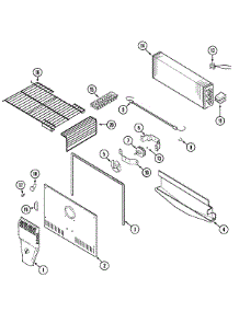 05 - Freezer Compartment parts for Crosley Refrigerator CT21G6Q from AppliancePartsPros.com
