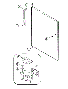 11 - Fresh Food Outer Door (Rev 12) parts for Crosley Refrigerator CT21G6Q from AppliancePartsPros.com
