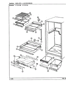 06 - Shelves & Accessories parts for Crosley Refrigerator CT21X7A / DD68A from AppliancePartsPros.com