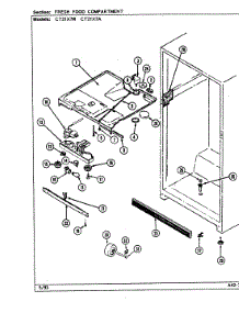 03 - Fresh Food Compartment parts for Crosley Refrigerator CT21X7W / DD67A from AppliancePartsPros.com