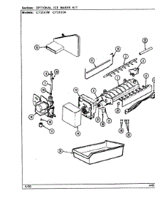 05 - Optional Ice Maker Kit parts for Crosley Refrigerator CT21X7W / DD67A from AppliancePartsPros.com